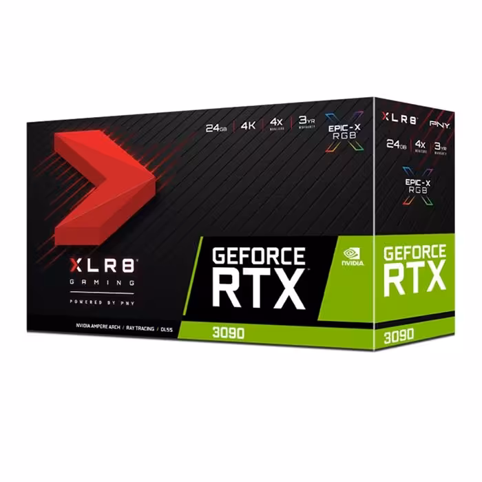 کارت گرافیک پی ان وای GeForce RTX 3090 24G XLR8 Gaming RGB