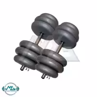 دمبل وزنه پویا مدل PVP09 وزن 9 کیلوگرم بسته 2 عددی ام جی اسپرت فیتنس