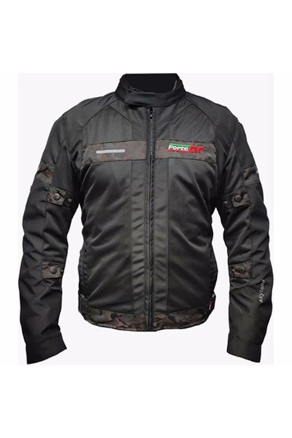 کاپشن موتورسوار مردانه و زنانه FORTE GT SKYLAND 4 SEASON MOTORCYCLE با 3 لایه MOTOZADE