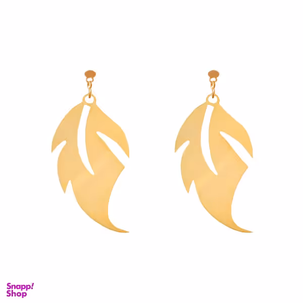 گوشواره طلا 18 عیار زنانه سانا گالری مدل برگ کد D10188