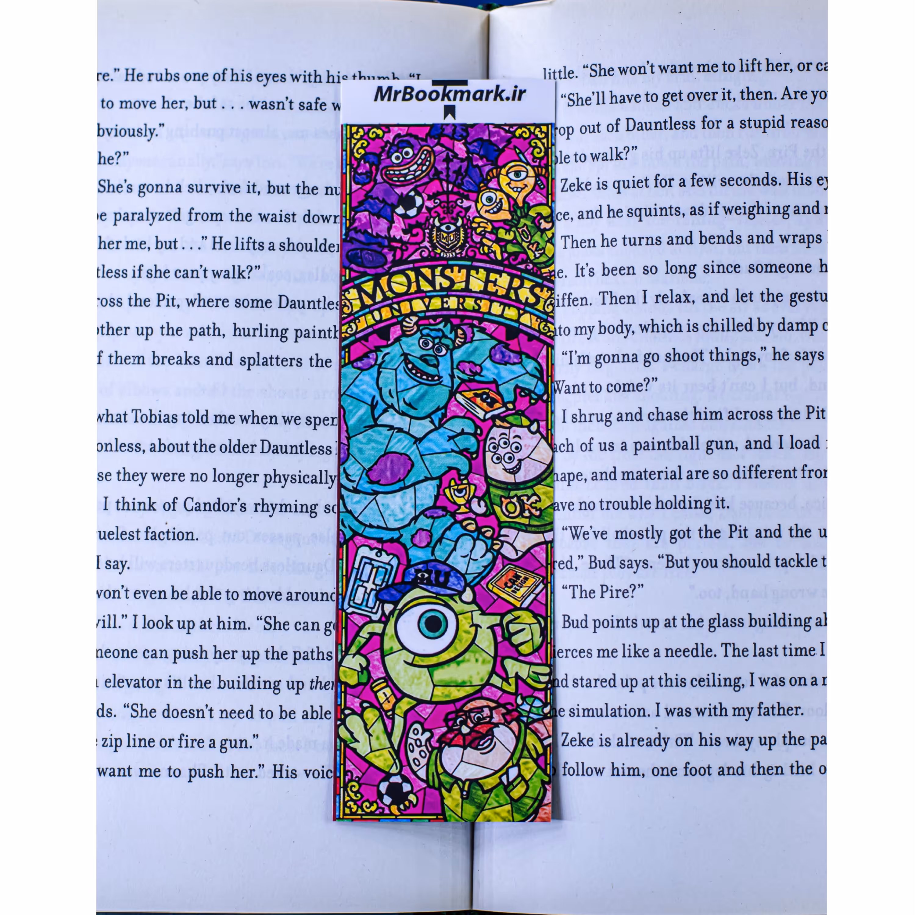 بوکمارک و نشانگر کتاب مقوایی کارخونه هیولاها 