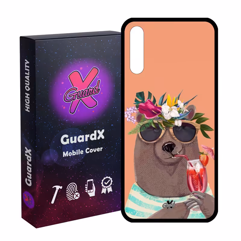کاور گارد ایکس طرح خرس مدل Glass10645 مناسب برای گوشی موبایل آنر 9X/9X Pro/Y9S/P SMART Pro 2019
