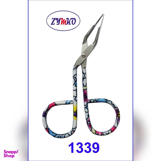 موچین قیچی مدل گلدار کد 135