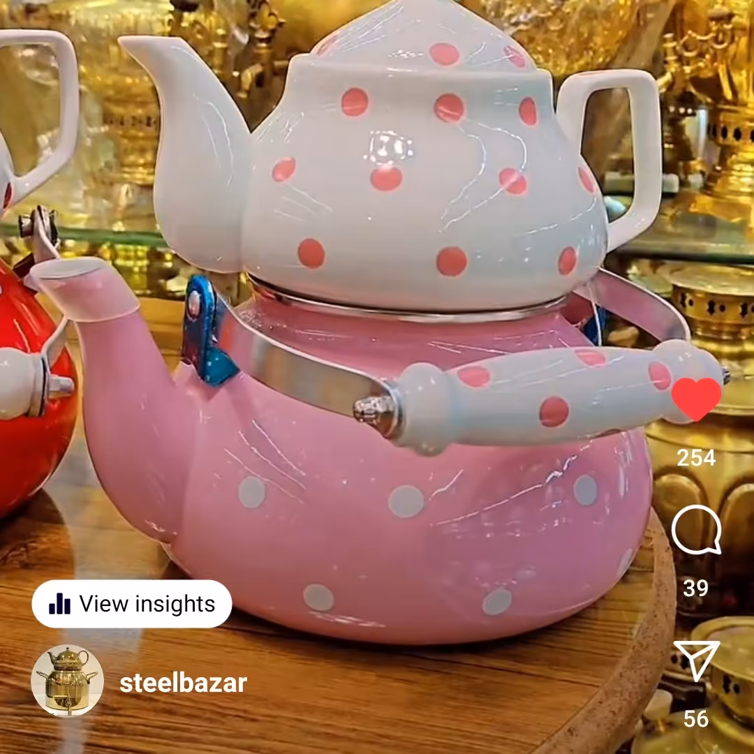 کتری لعابی خارجی کیفیت درجه یک 