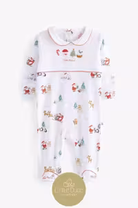 سرهمی قرمز مردانه و زنانه پیراهن بابا نوئل 100% پنبه ای ارگانیک Next Baby