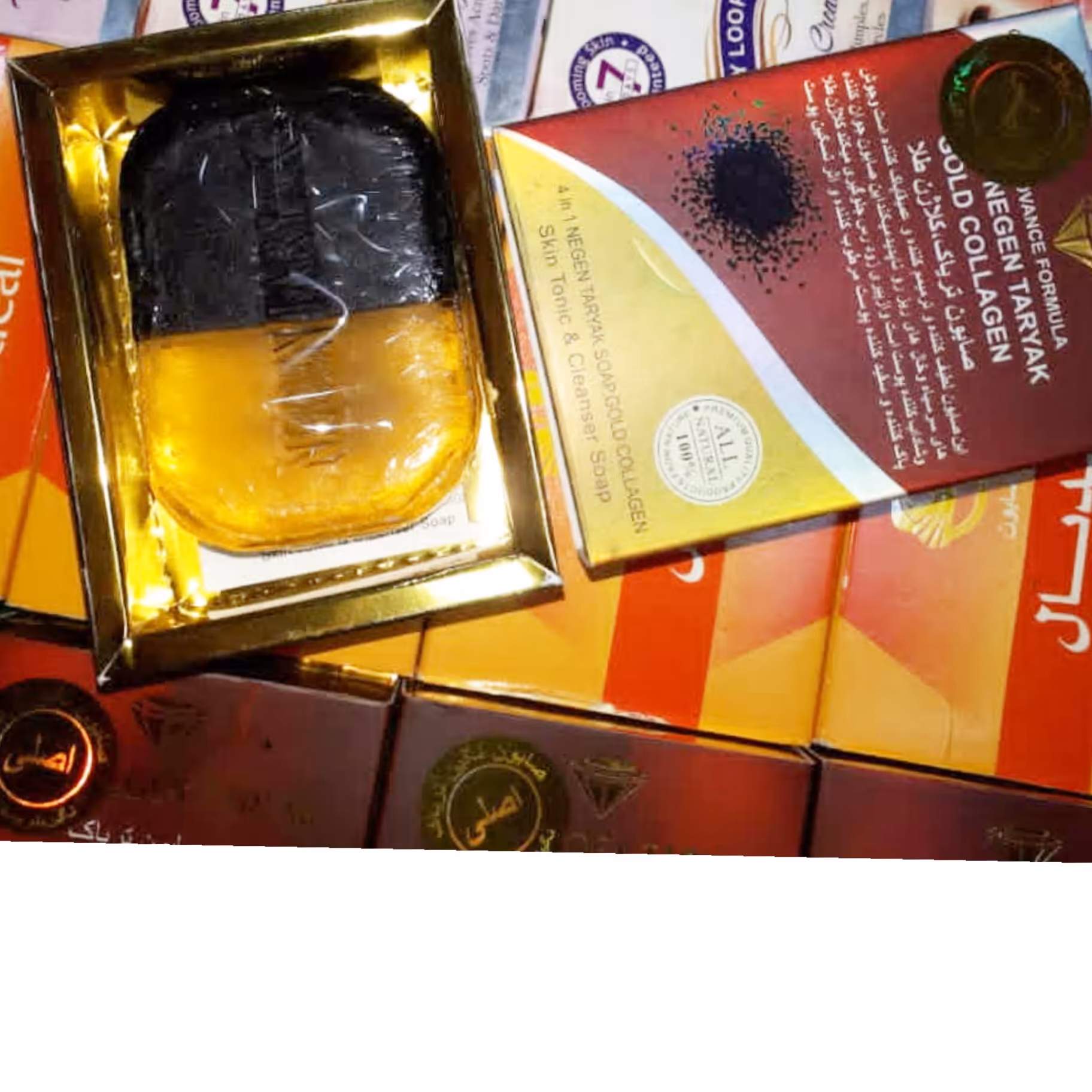 پک 6 عددی صابون کلاژن نگین اصل