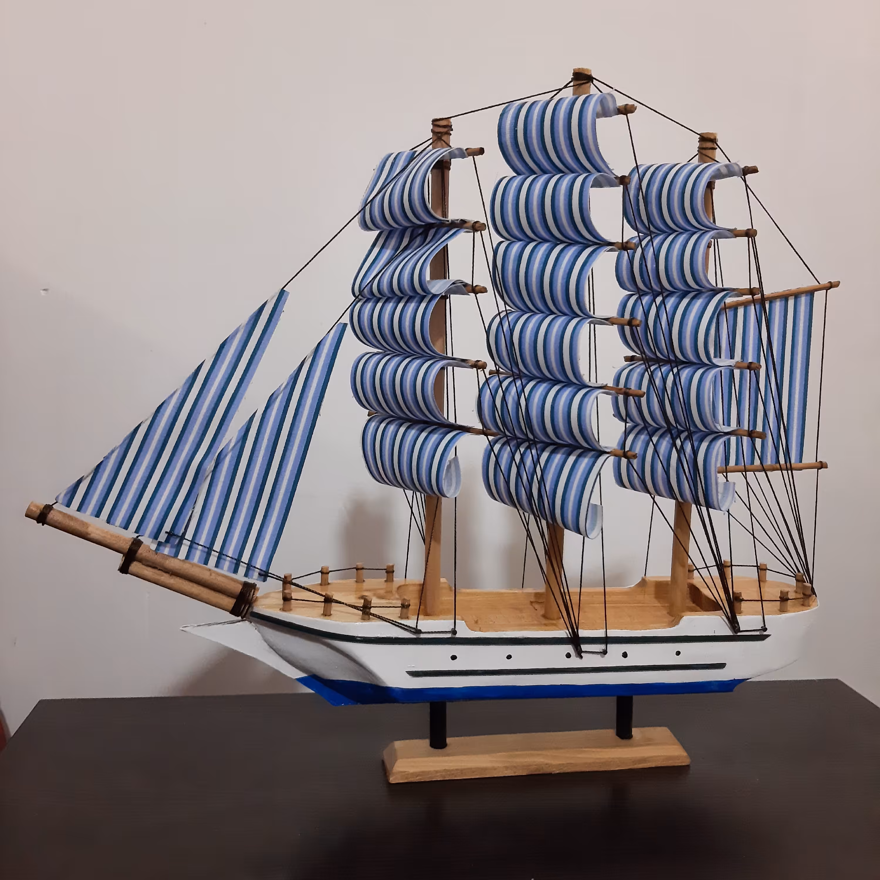 کشتی چوبی دکوری دست ساز 