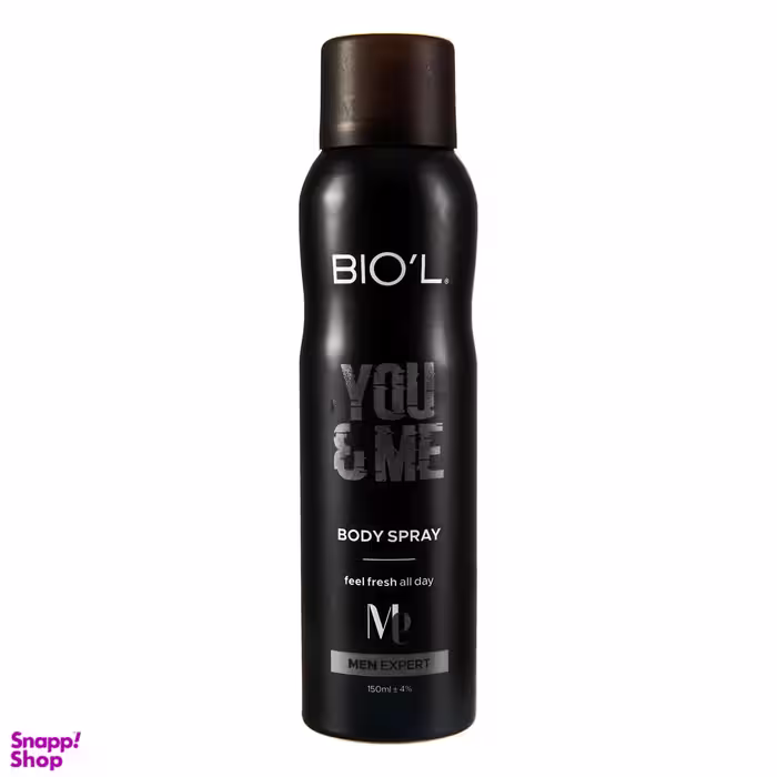 اسپری خوشبو کننده بدن مردانه بیول (Biol) مدل YOU & ME حجم 150 میلی‌‌ لیتر