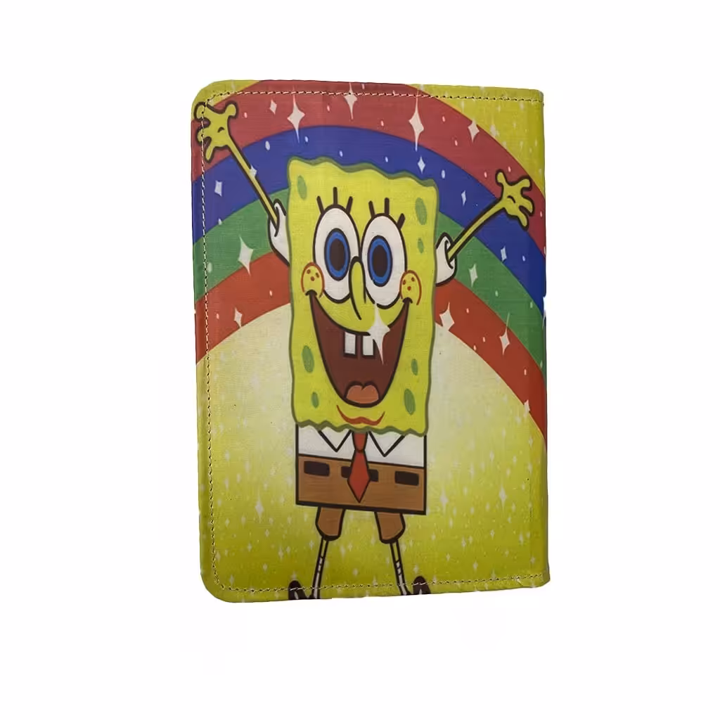 کیف کلاسوری فری سایز تبلت 8 اینچ طرح عروسکی باب اسفنجی