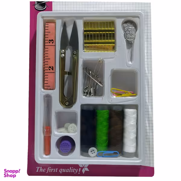 جعبه لوازم خیاطی مدل HsewingKit مجموعه 40 عددی