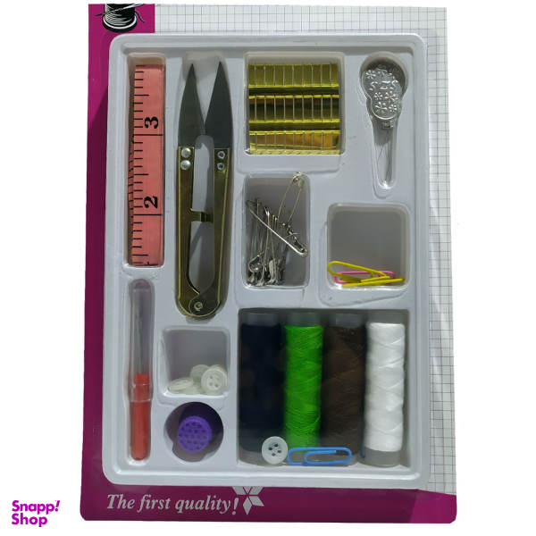 جعبه لوازم خیاطی مدل HsewingKit مجموعه 40 عددی