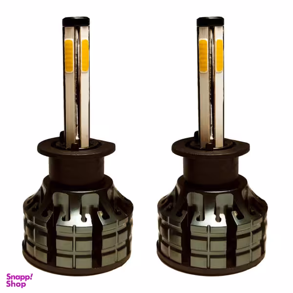 لامپ هدلایت خودرو لنزو مدل چهار طرفه H1 بسته دو عددی