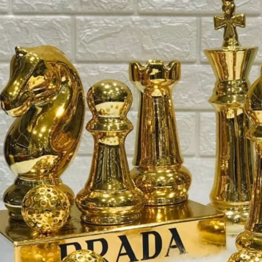 شطرنج طلایی سرامیکی 