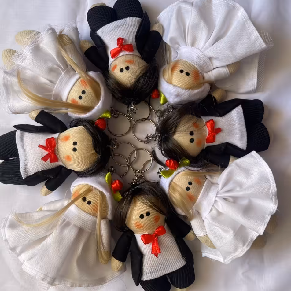 عروسک اویز  عروس و داماد تک و عمده