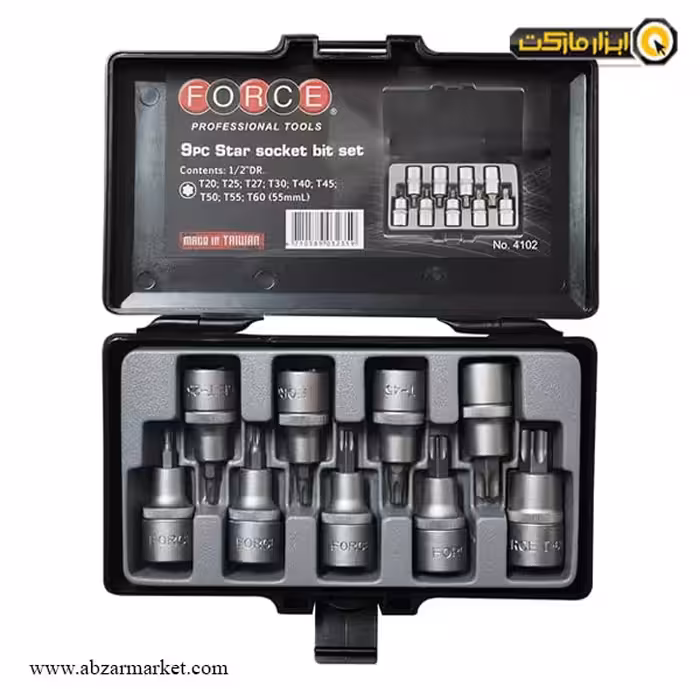 ست آلن بکسی ستاره ای فورس 9 پارچه 1/2 اینچ مدل 4102