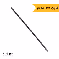 نی فنری یکبار مصرف پلی پروپیلن نمره 6 مشکی (کارتن 1000 عددی)