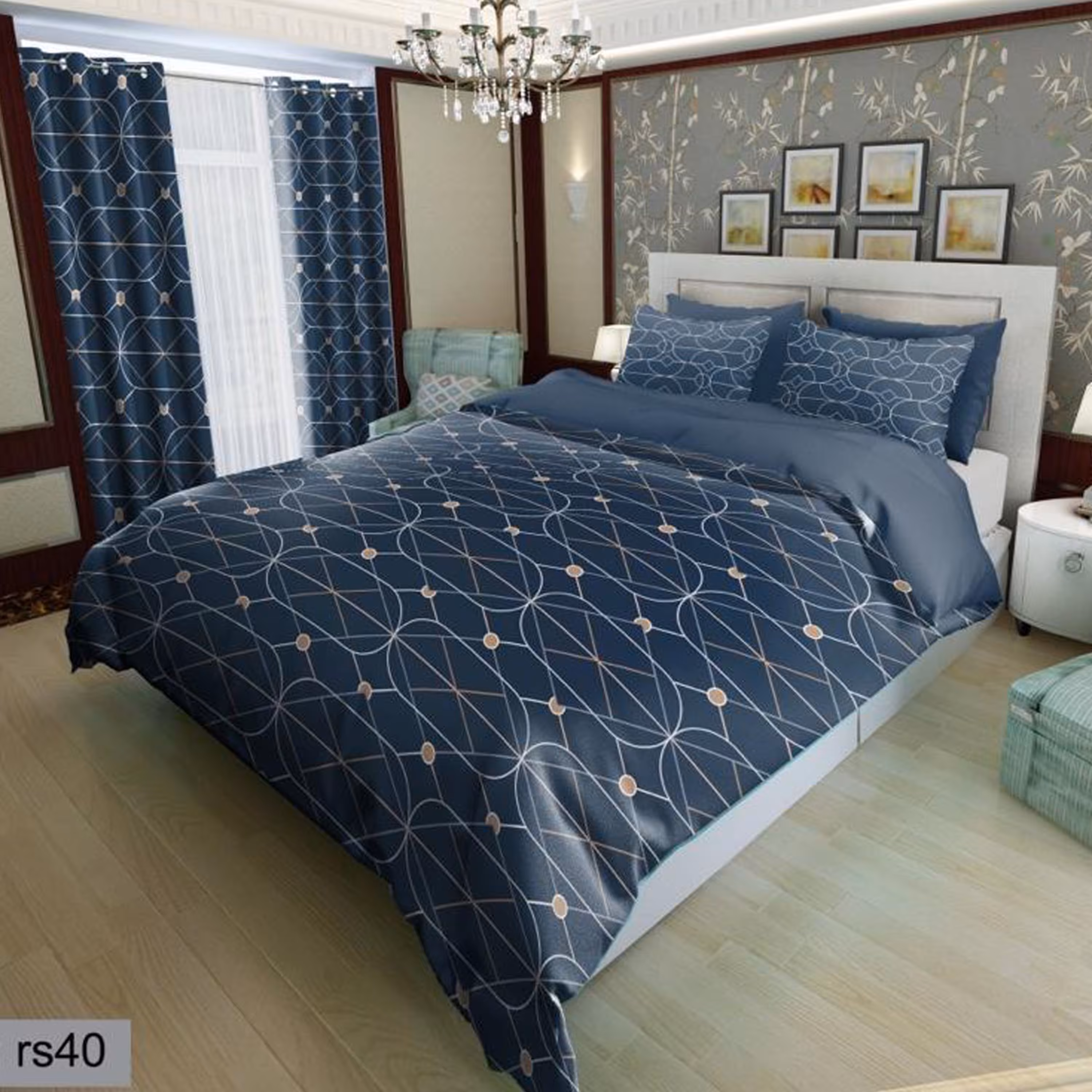 سرویس روتختی 2 نفره تنسل چاپی برندترک لند(Turk Land) rs 40