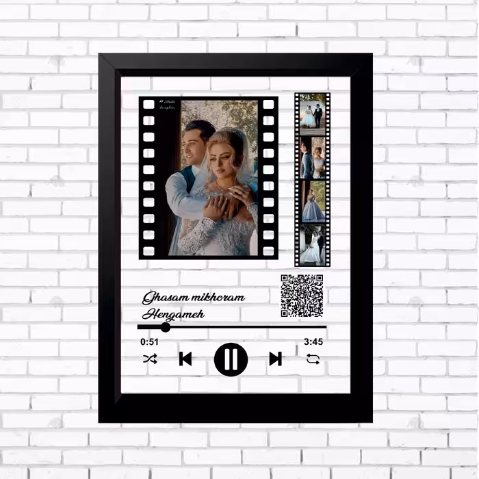 تابلوی موزیکال با طرح عکس در قاب نگاتیو تیپ 2