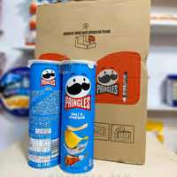 چیپس پرینگلز PRINGLES با طعم سرکه نمکی 165 گرمی