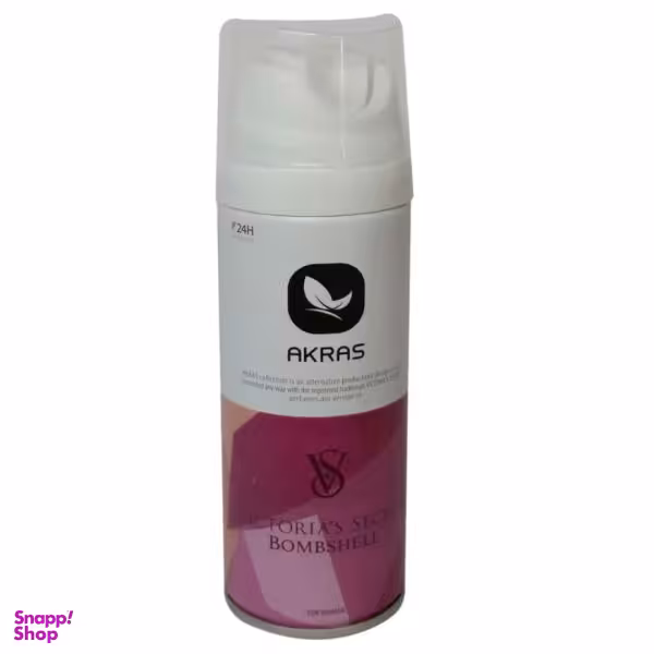 اسپری بدن زنانه آکراس (Akras) مدل Victoias Secret حجم 300 میلی لیتر