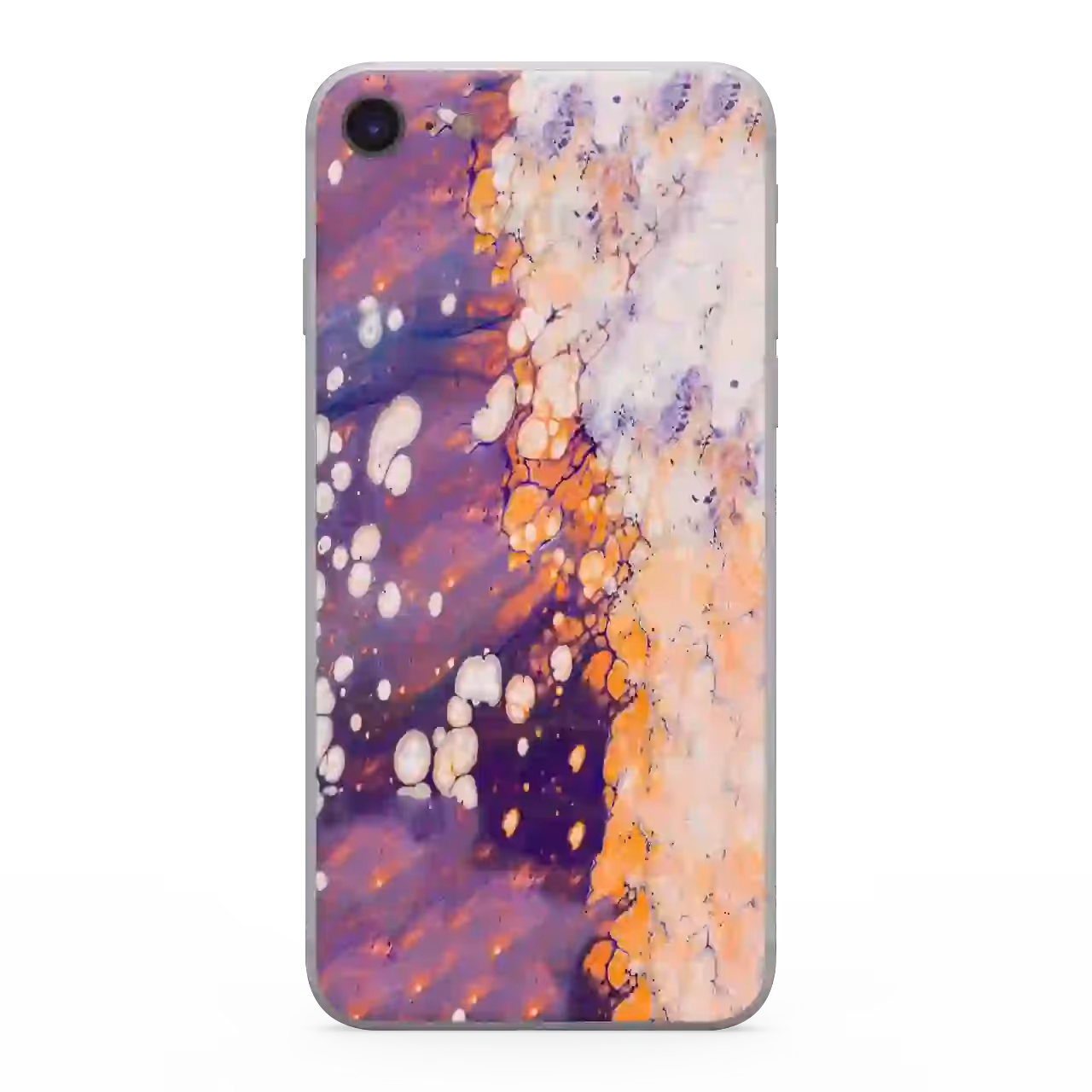 قاب گوشی تکسچر قطرات رنگ  مدل X6