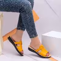 صندل طبی تمام چرم زنانه 