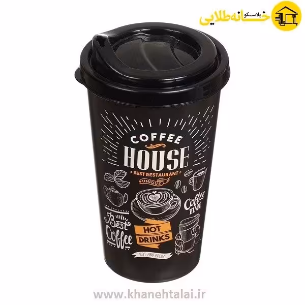 لیوان کافی پلاستیکی کوچک طرح دار
