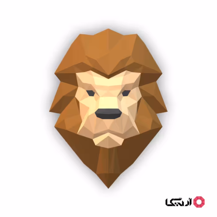 پازل سه بعدی مقوایی اریگا مدل گاس ( شیر ) چند رنگ