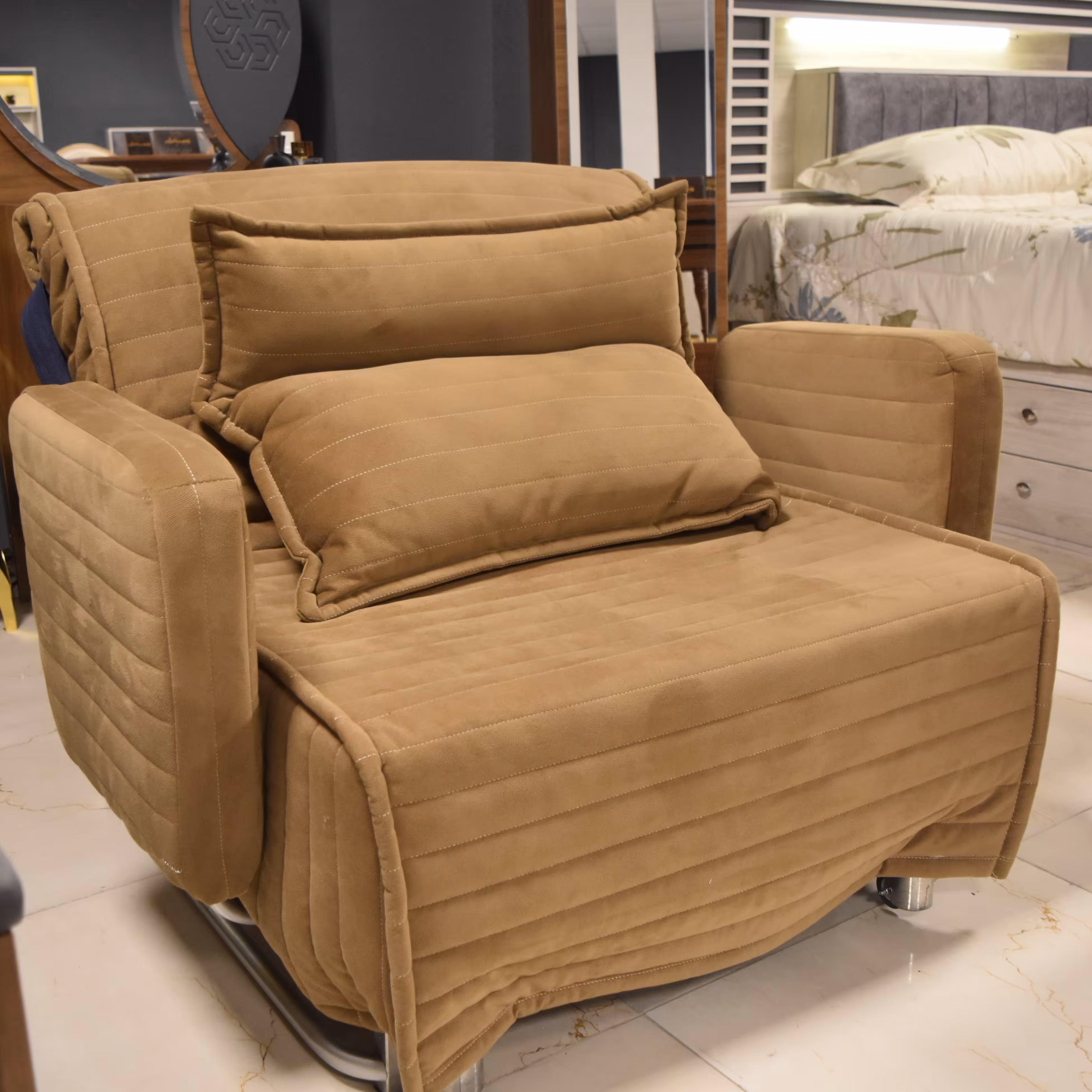 مبل تختشو کاپری، در انواع رنگ بندی و با کیفیت بالا با قابلیت شست و شو روکش