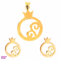 نیم ست طلا 18 عیار اسنو گلد کد 12002