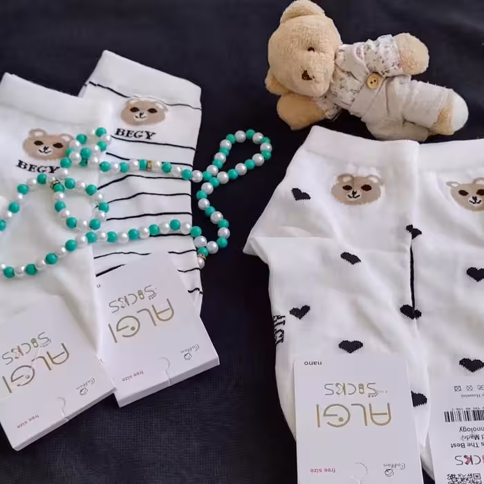 جوراب ریز بافت و اعلا با رنگ های متنوع بسته 12 تایی