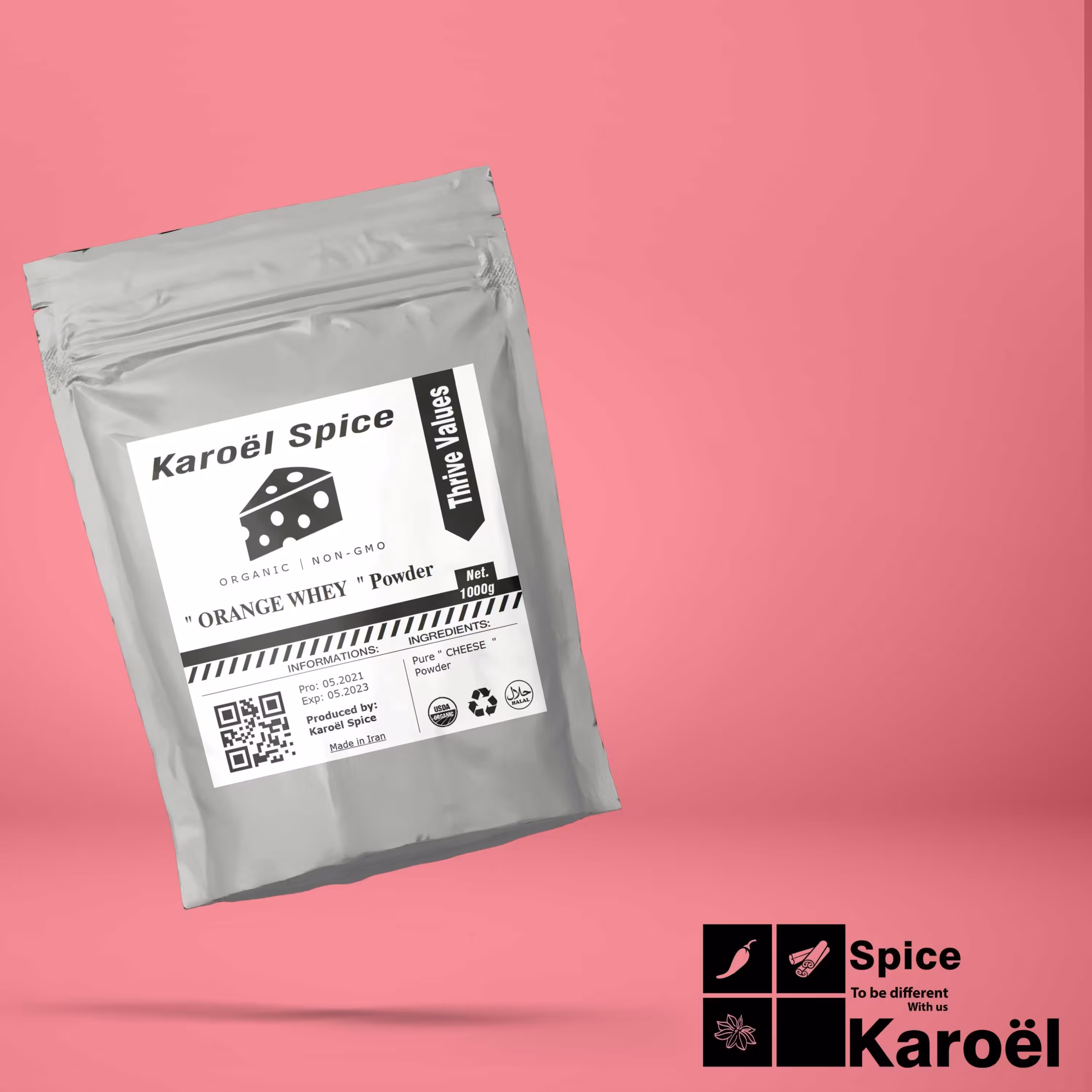 آب پنیرنارنجی500 گرمی