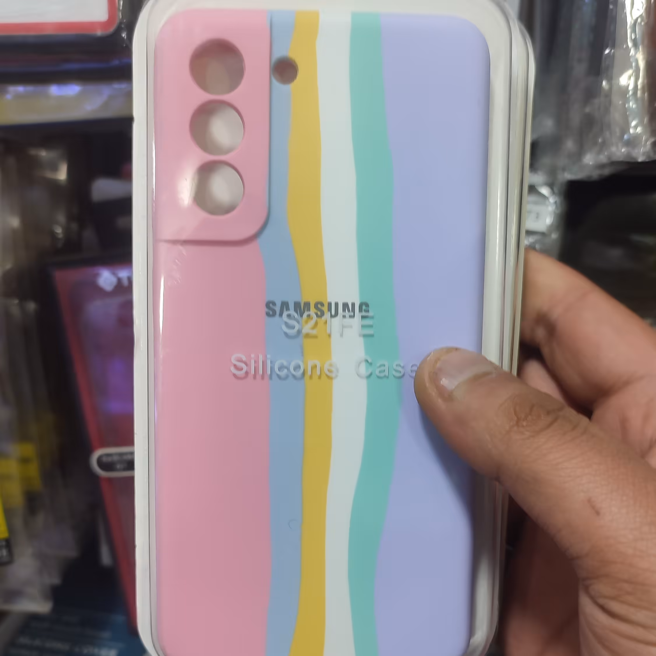 سیلیکونی آبرنگی اورجینال   SAMSUNG S21 FE 