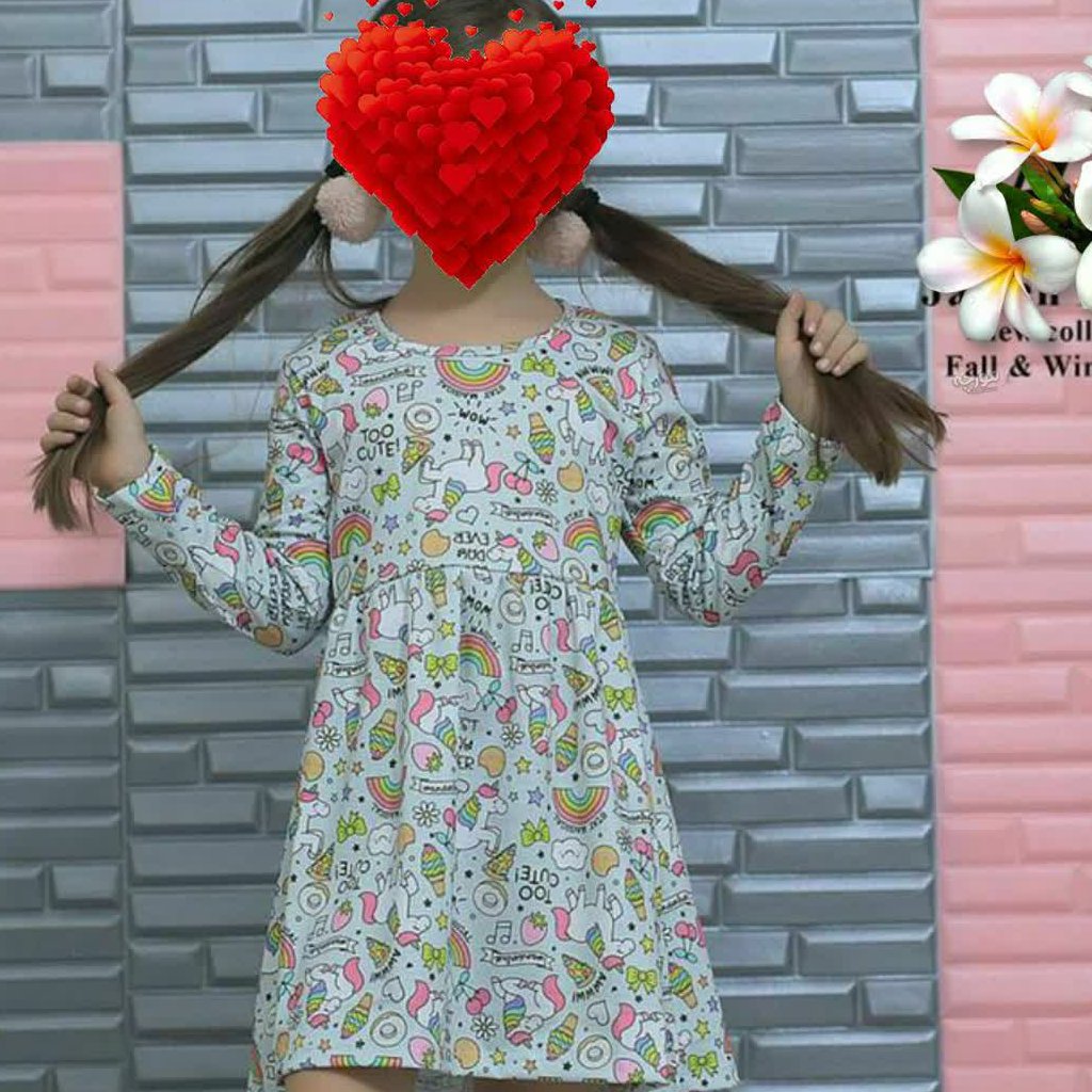 پیراهن دخترانه زیبا و فوق العاده با کیفیت مناسبه چهارفصل از 3تا 9 سال