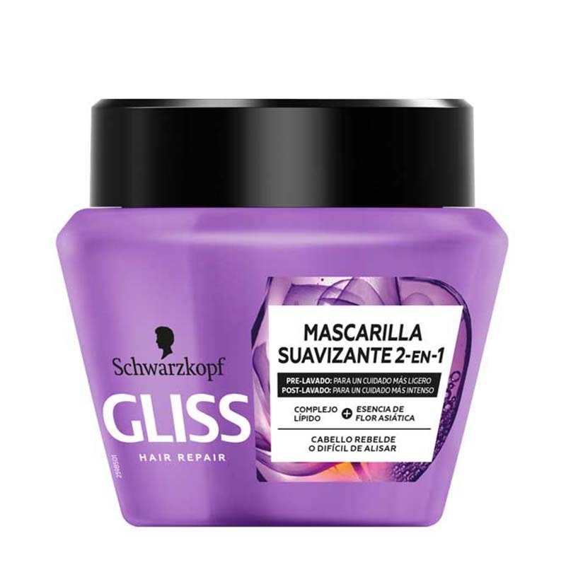 ماسک مو گلیس مدل LISO ASIATICO 2en1 حجم 300میل Gliss