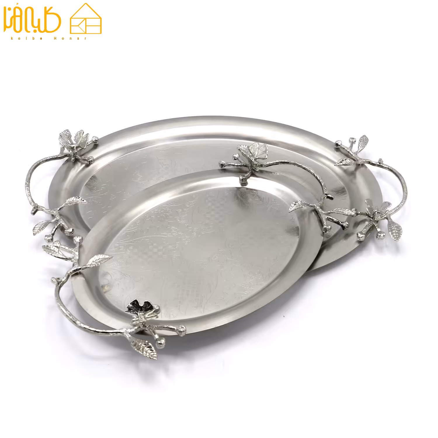 سینی بیضی استیل