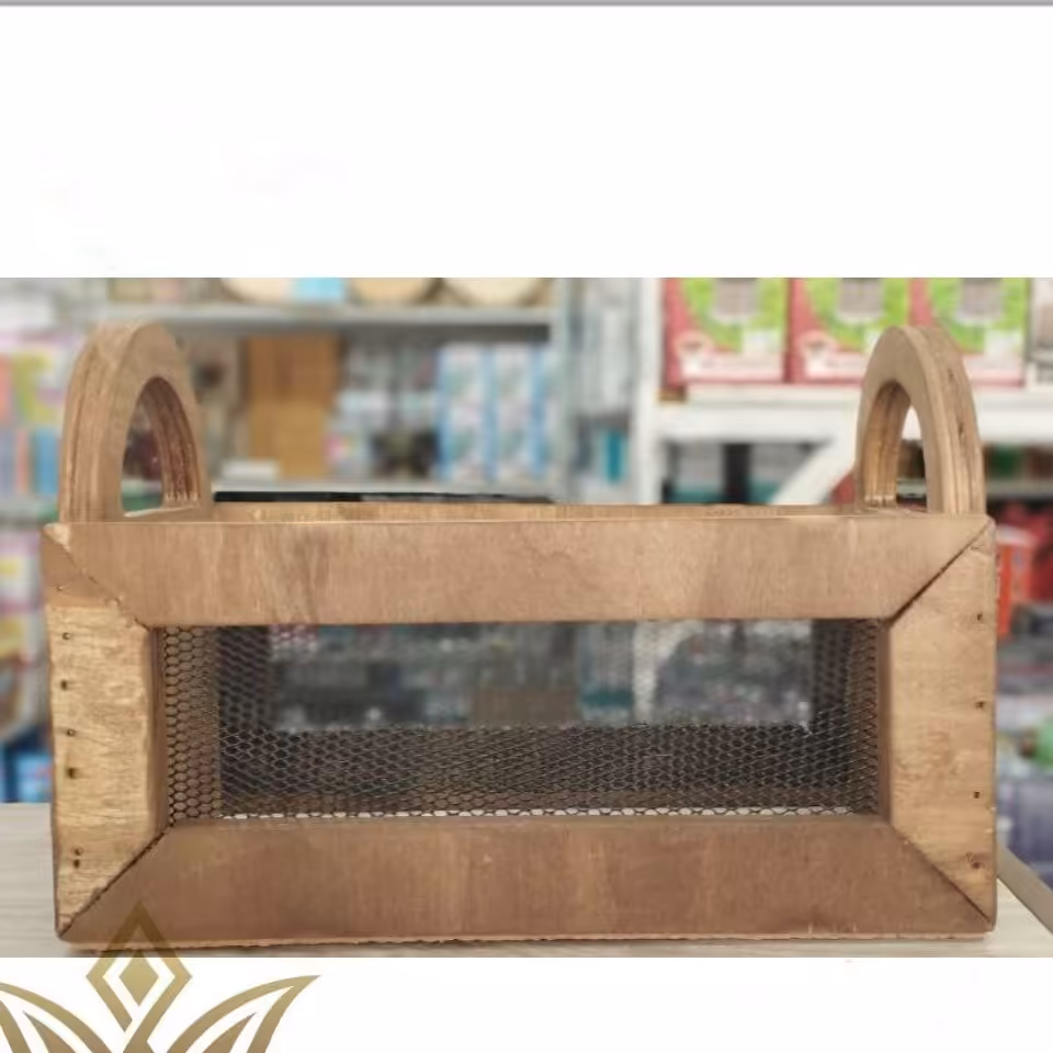 باکس چوبی توری دار مستطیل 