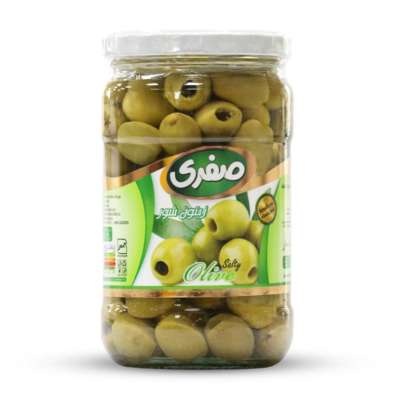 زیتون بی هسته ویژه رودبار                                         (650 گرم خالص) (حاج صفری و پسران اصل)