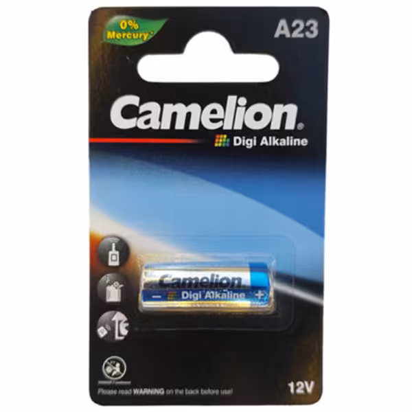 باتری ریموت 12 ولت 55 میلی آمپر A23 کملیون سری دیجی آلکالاین Camelion