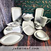 سرویس چینی پردیس طرح مریلا 105 پارچه کد 2052