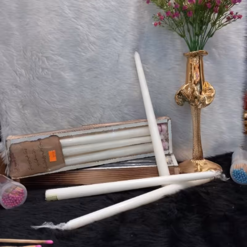 شمع قلمی 30 سانتی سفید