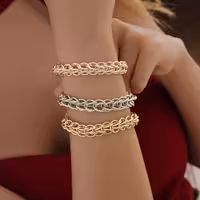 دستبندهای بافت زنجیری 