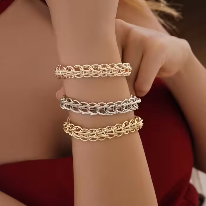 دستبندهای بافت زنجیری 