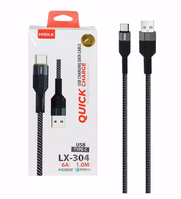 کابل شارژ PD و فست هیسکا تایپ سی مدل LX-304