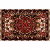رومیزی مخمل طرح سنتی سایز 140 در 220 مدل T8-458 شرکت رنس