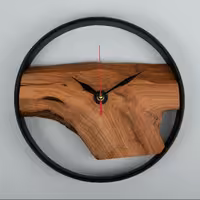 ساعت چوبی قطر 30