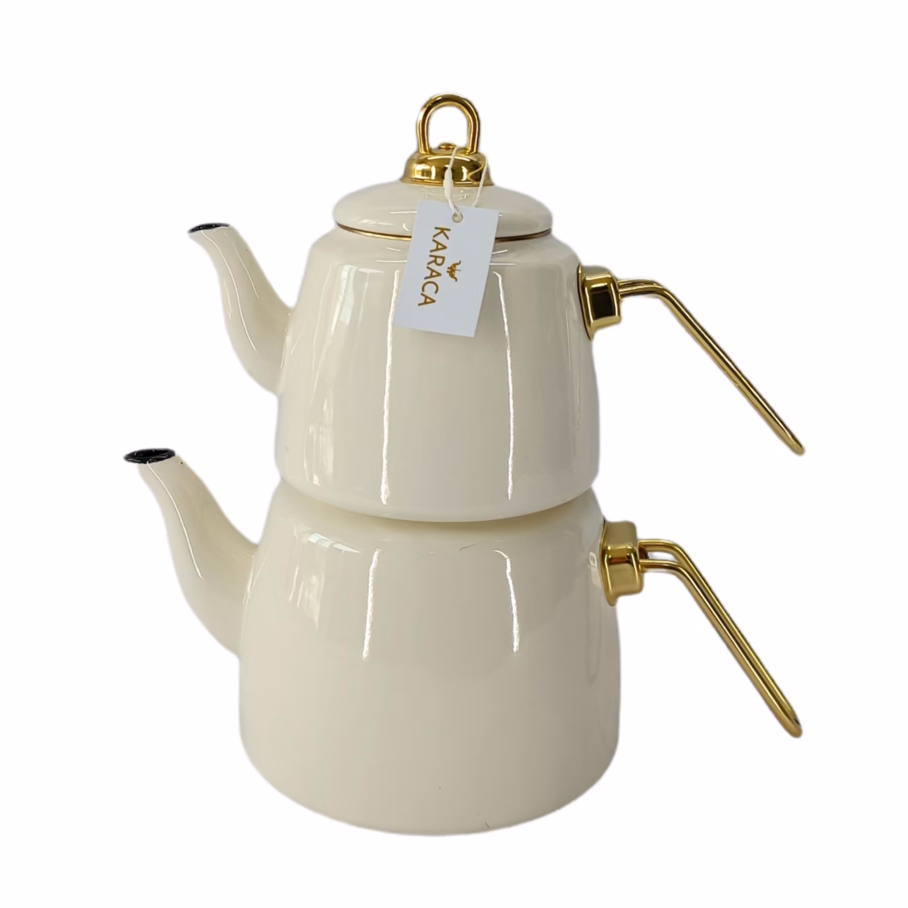 کتری و قوری کاراجا karaca retro شیری ساخت ترکیه