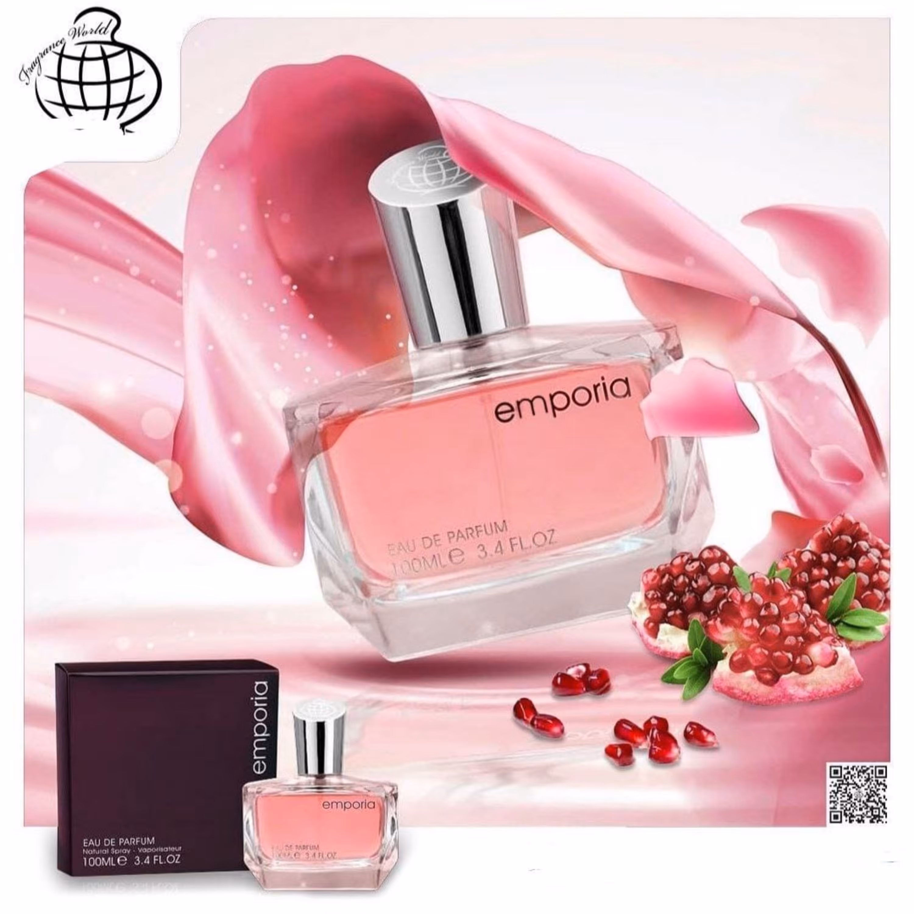 ادو پرفیوم زنانه فراگرنس ورد مدل ایمپوریا حجم 100 میلی لیتر