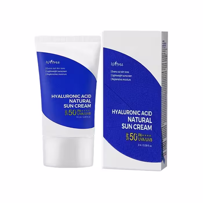کرم ضدآفتاب مدل   Natural SPF50 سری Hyaluronic Acid ایزنتری 50 میل