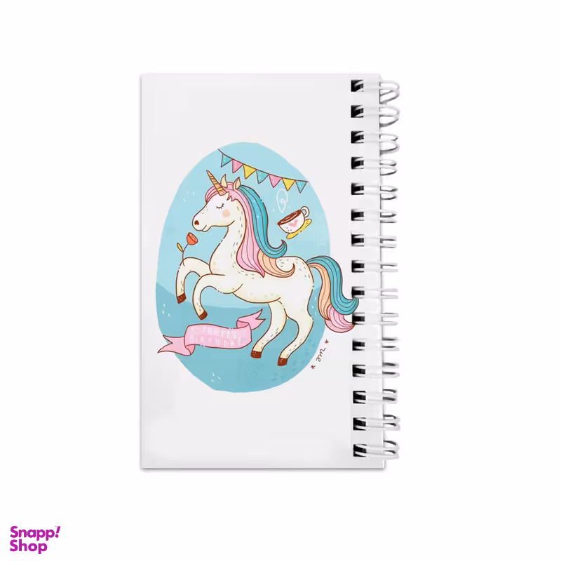 دفترچه یادداشت ۶۴ برگ مدل To Do List طرح اسب تک شاخ کد bambi57503